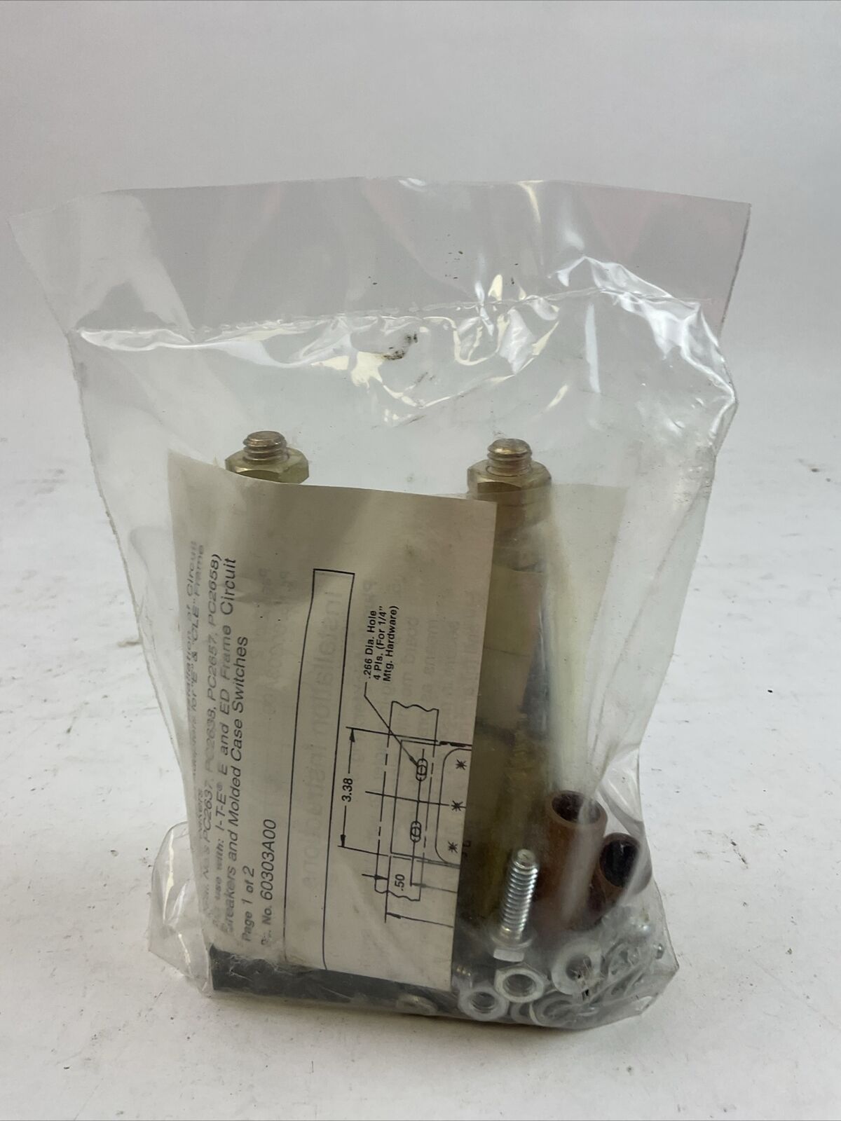 SIEMENS PC2658 PLUG-IN MOUNTING ASSEMBLY FOR USE WITH FRAME TYPE E, ED 100A