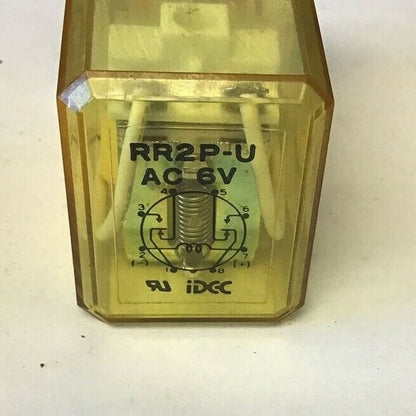 IDEC RR2P-U RELAY 6VAC ***LOTOF4***