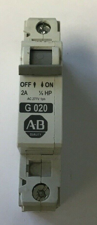 ALLEN BRADLEY 1492-CB1 G020 SER. C 2A 277V 1/6HP CURCUIT BREAKER ***(LOTOF10)***