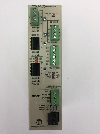 TOLEDO INTEGRATED SYSTEM TTLM-2 I/O LOAD MODULE 115VAC 0.1A 220VAC 0.1A