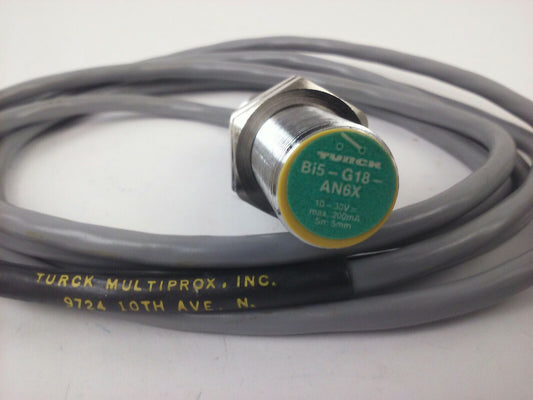 TURCK B15-G18-AN6X PROXIMITY SWITCH 10-30VDC