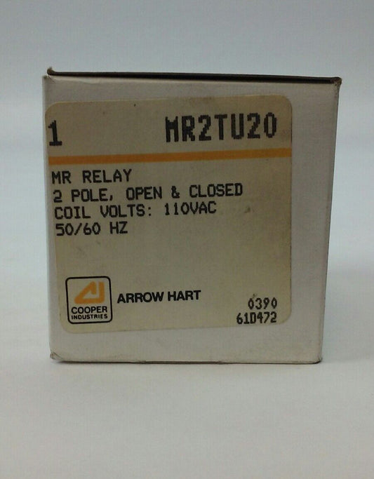 ARROW HART MR RELAY MR2TU20 2 POLE 110VAC 50/60HZ