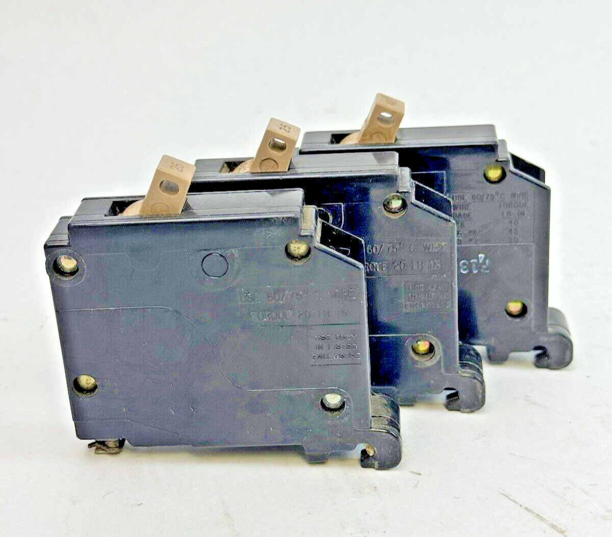 CUTLER-HAMMER **LOT OF 3** 2-UNITS - CH125 AND 1-UNIT - CH140 - CIRCUIT BREAKERS