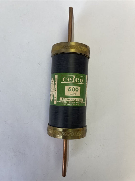 CEFCO RENEWABLE FUSE 600AMP 250V