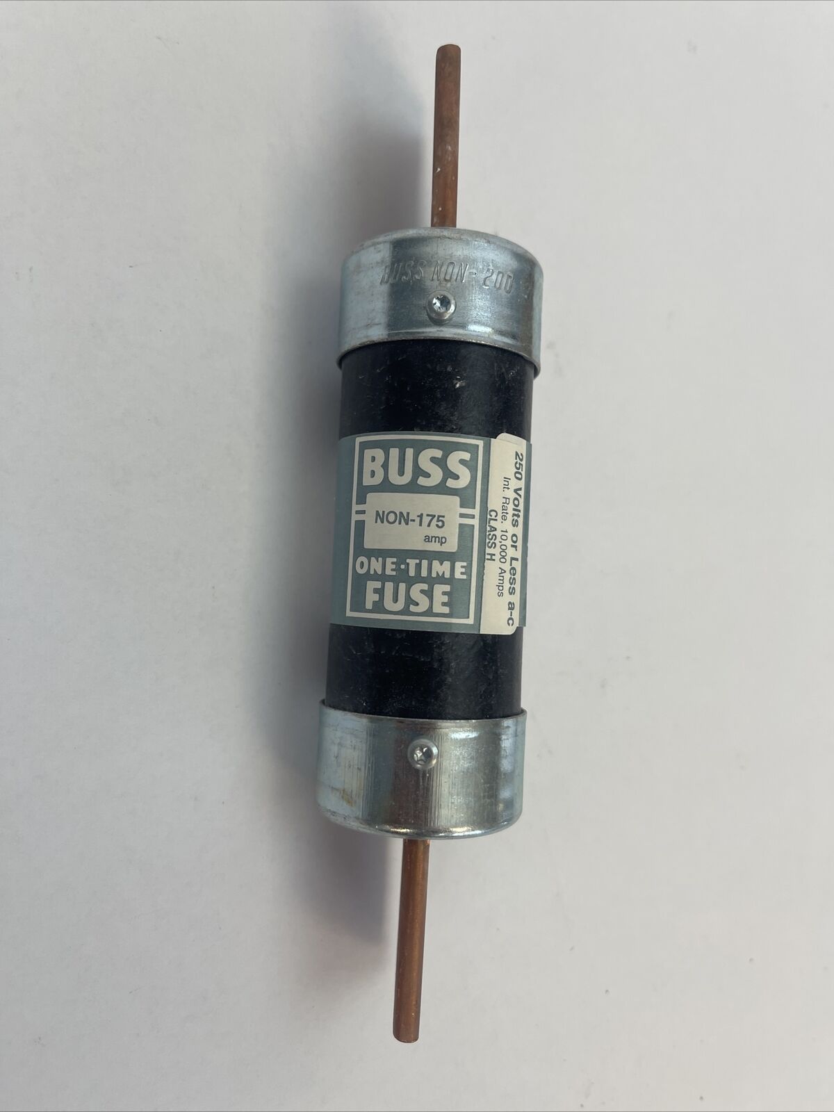 BUSS NON-175 ONE-TIME FUSE 175AMPS 250VAC (LOT OF 3)