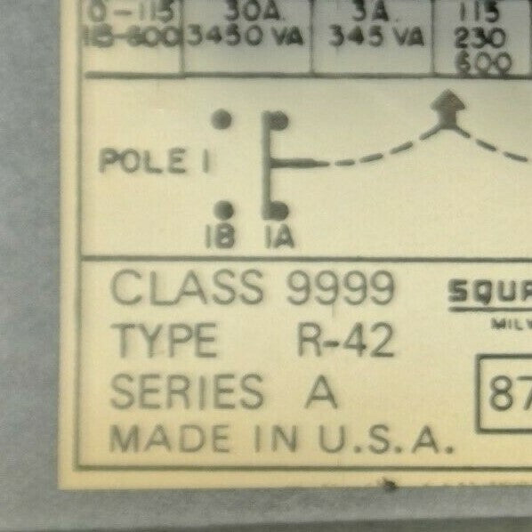 SQUARE D / 9999 R42 / ELECTRICAL INTERLOCK / DPDT / 0-600V / NEW SURPLUS