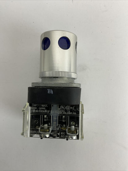 ALLEN BRADLEY 800T-QA24BD1 SER T  24V BLUE LENS ILLUMINATED TYPE 4,13