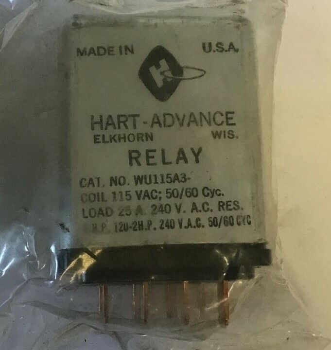 HART-ADVANCED WU115A3- RELAY 115VAC 50/60CY