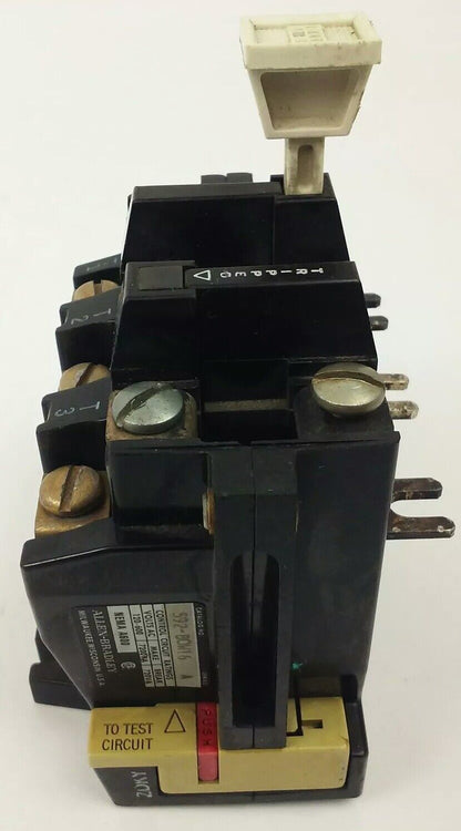 ALLEN BRADLEY 592-BOW16 SER. A OVERLOAD RELAY, 120-600V, MAKE 7200VA,BREAK 720VA