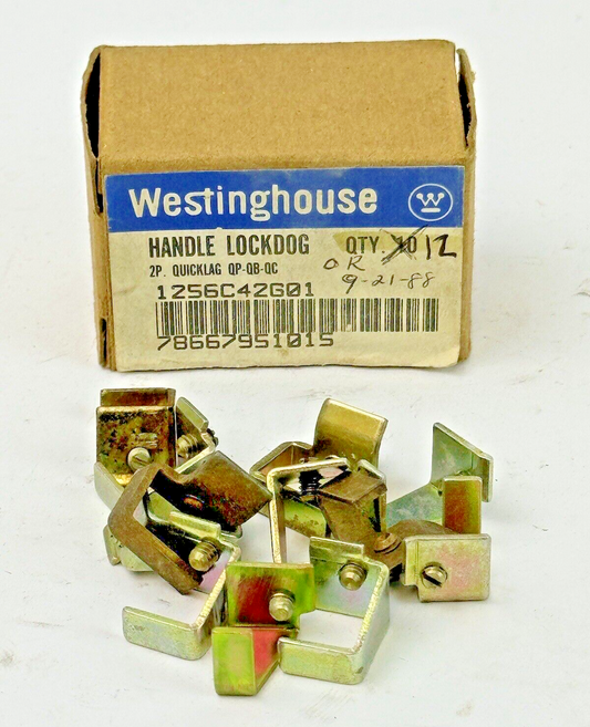 WESTINGHOUSE *BOX OF 12* - 1256C42G01 - HANDLE LOCKDOG - 2P QUICKLAG QP-QB-QC