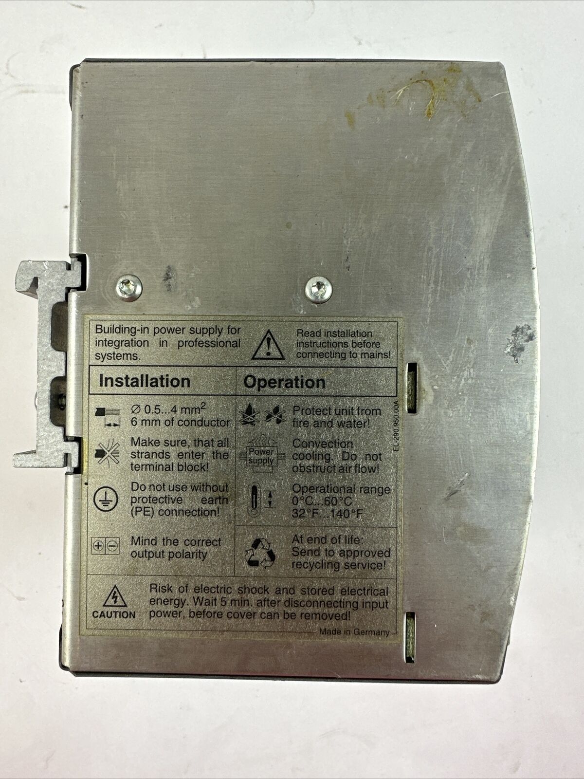 SOLA SDN 10-24-100 POWER SUPPLY 24VDC 10A 115/230VAC 6.0/2.8A
