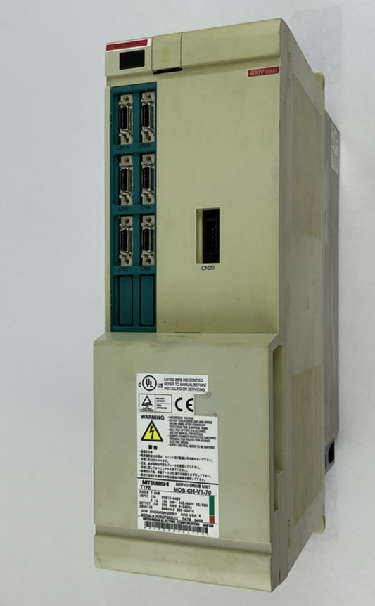 MITSUBISHI MDS-CH-V1-70 SERVO DRIVE UNIT 7KW 648V H/W VER.k 15A 240HZ