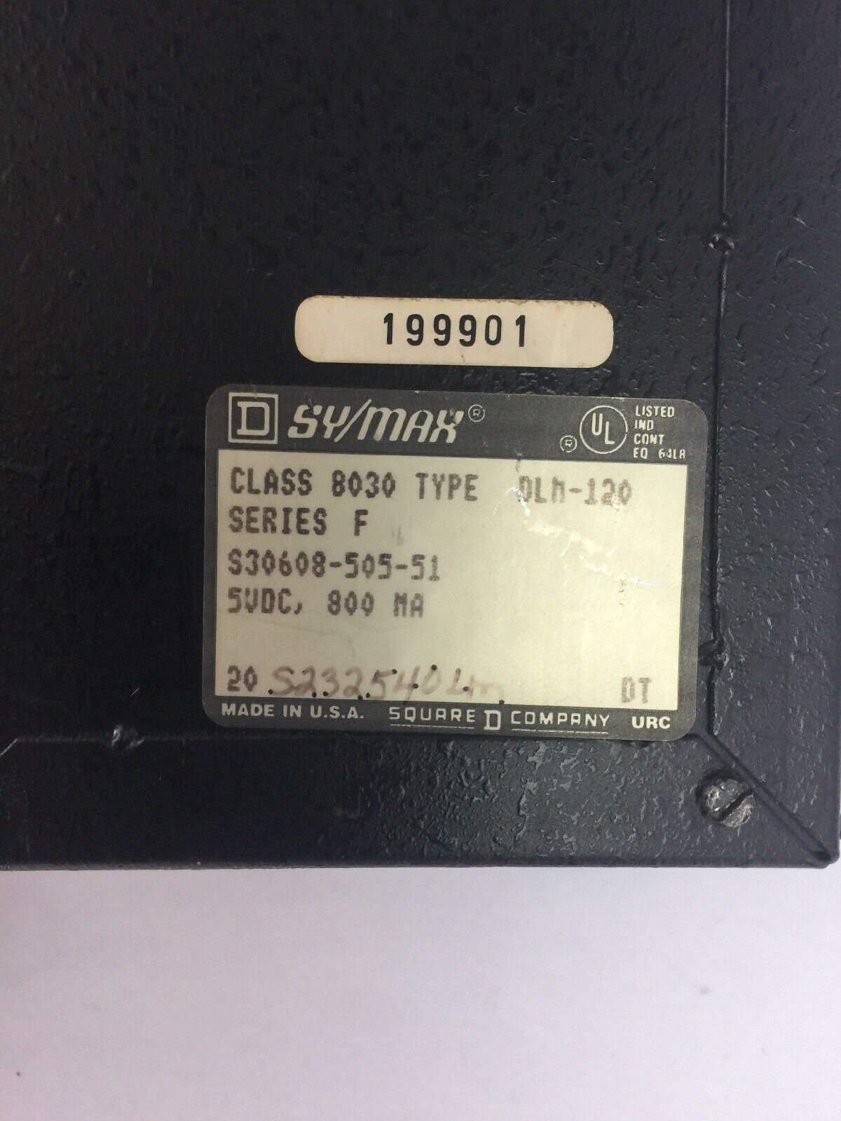 SQUARE D SY/MAX 8030 DLM-120 D-LOG DATA CONTROLLER SERIES F 5 VDC 800 MA