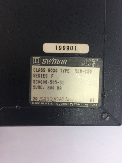 SQUARE D SY/MAX 8030 DLM-120 D-LOG DATA CONTROLLER SERIES F 5 VDC 800 MA