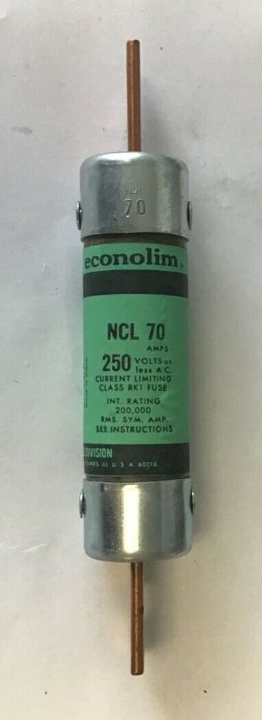 ECONOMY NCLR 70  CURRENT LIMITING RK1 FUSE 70A NCL70***LOTOF5***