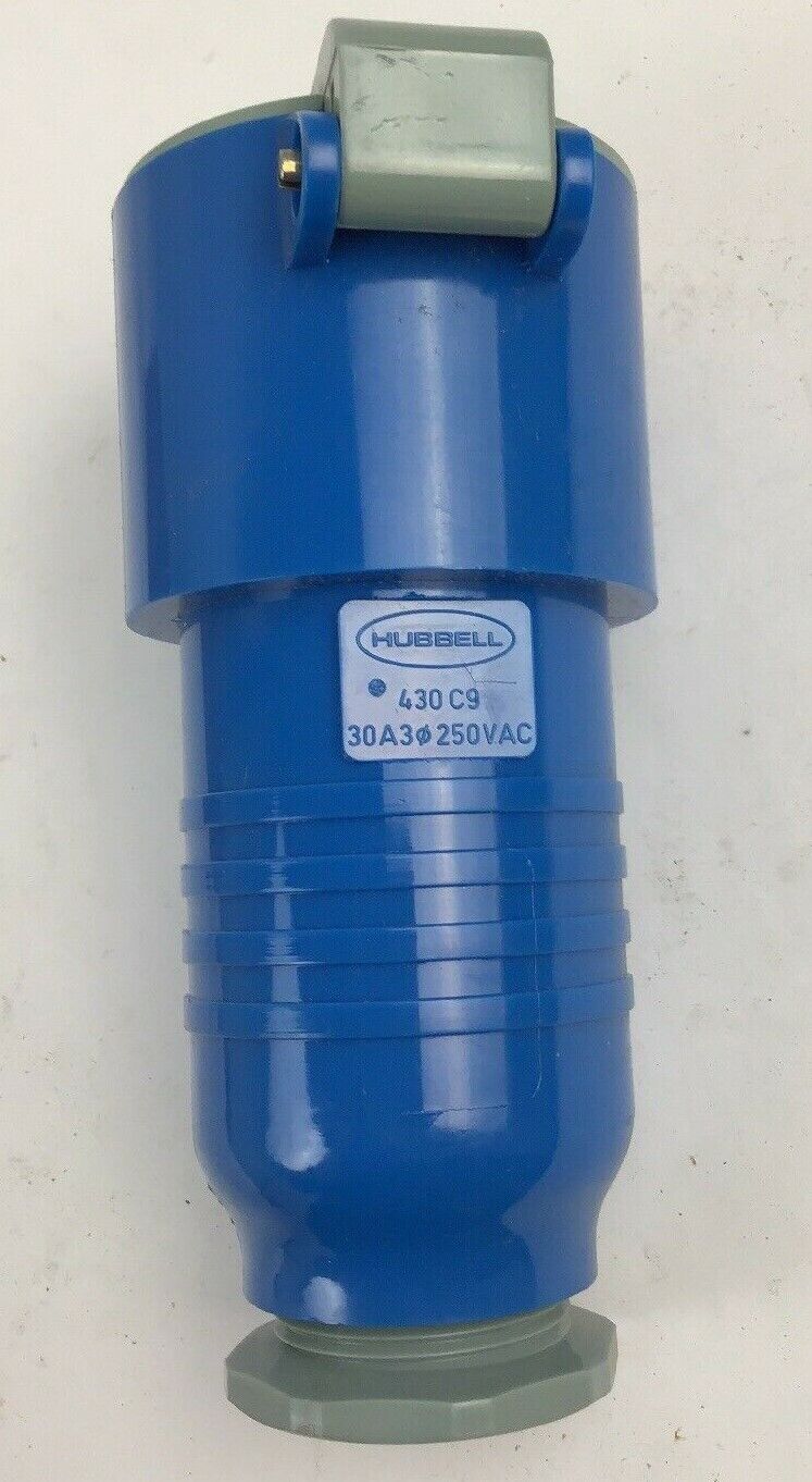 HUBBELL 430C9 PIN&SLEEVE 30AMP 250VOLT 3POLE 4-WIRE GROUNDING