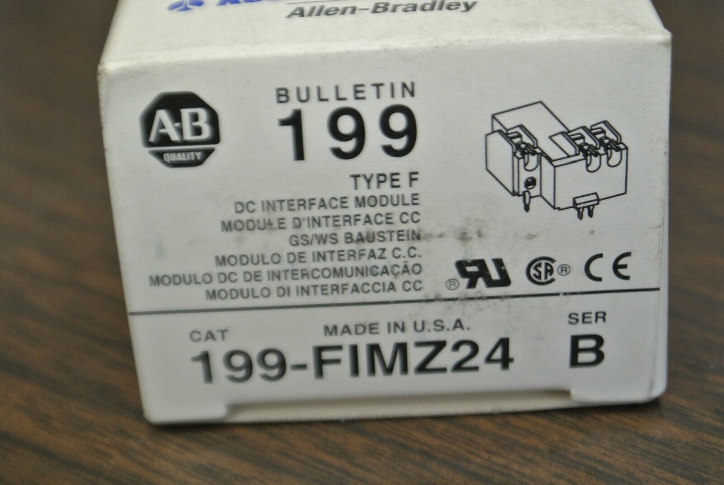 ALLEN-BRADLEY 199-FIMZ24 Ser. B / TYPE F DC INTERFACE MODULE / NEW SURPLUS