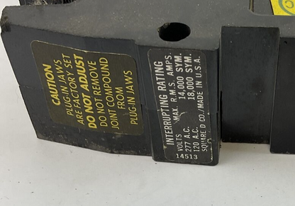 SQUARE D FY14020A  CIRCUIT BREAKER 20A 277VAC 1-POLE ***LOTOF2***
