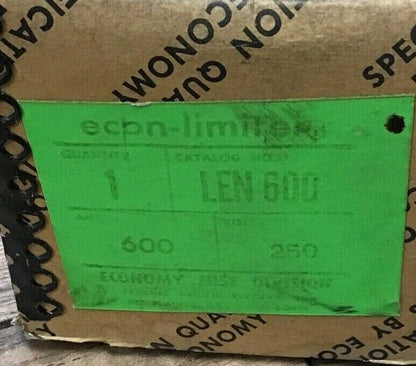 ECONOMY LEN600 ECON-LIMITER FUSE 600A 250VAC ***LOTOF2***