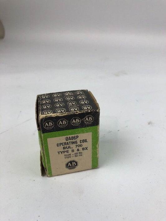ALLEN BRADLEY OA86P OPERATING COIL BUL. 700 TYPE B & BX 120V 60HZ 110V 50HZ