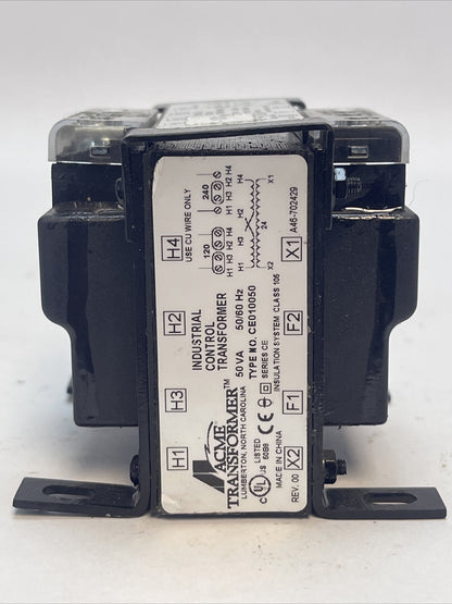 INDUSTRIAL CONTROL TRANSFORMER CE010050 50VA 50/60HZ