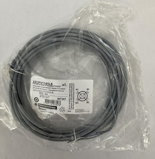 TELEMECANIQUE XZCPV1141L5 CORDSET PRE-WIRED CONNECTOR