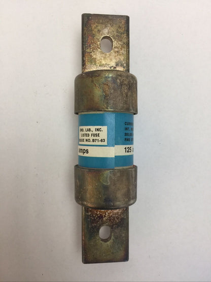 GE GF8B125 CLF FUSE 600VAC 125AMP CLASS J