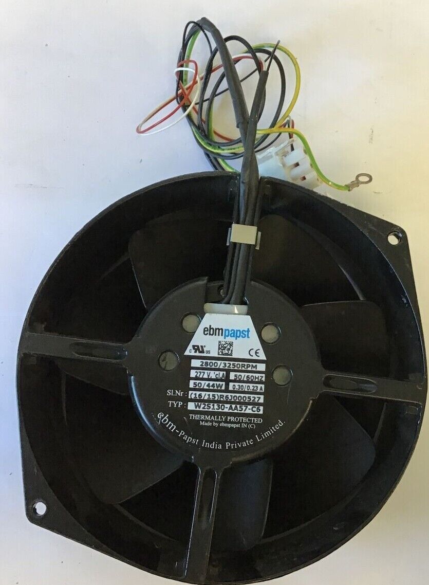 EBMPAPST W2S130-AA57-C6 FAN 277VAC 50/60HZ 50/44W 0.30/0.23A 2800/3250RPM