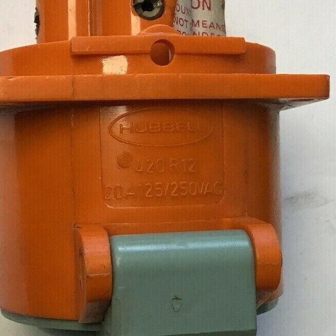 HUBBELL 420R12 PIN&SLEEVE 20AMP 125/250V 3POLE 4-WIRE