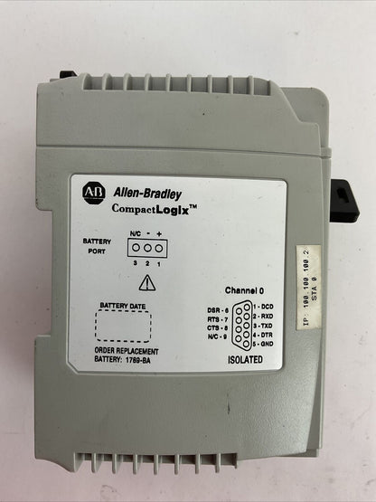 ALLEN BRADLEY 1769-L35E SER A CAT REV E01 FW REV 1.15 LOGIX 5335E PROCESSOR UNIT