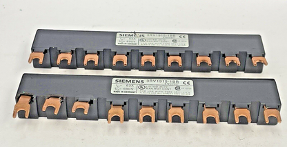 SIEMENS *LOT OF 2*- 3RV1915-1BB - BUSBAR - MODULAR SPACING 45 mm for 3 SWITCHES