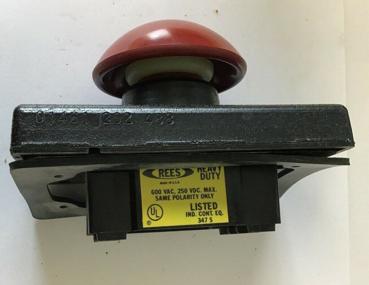 MACKWORTH G. REES 01461-202 PUSHBUTTON 2 1/4IN RED PLUNGER.