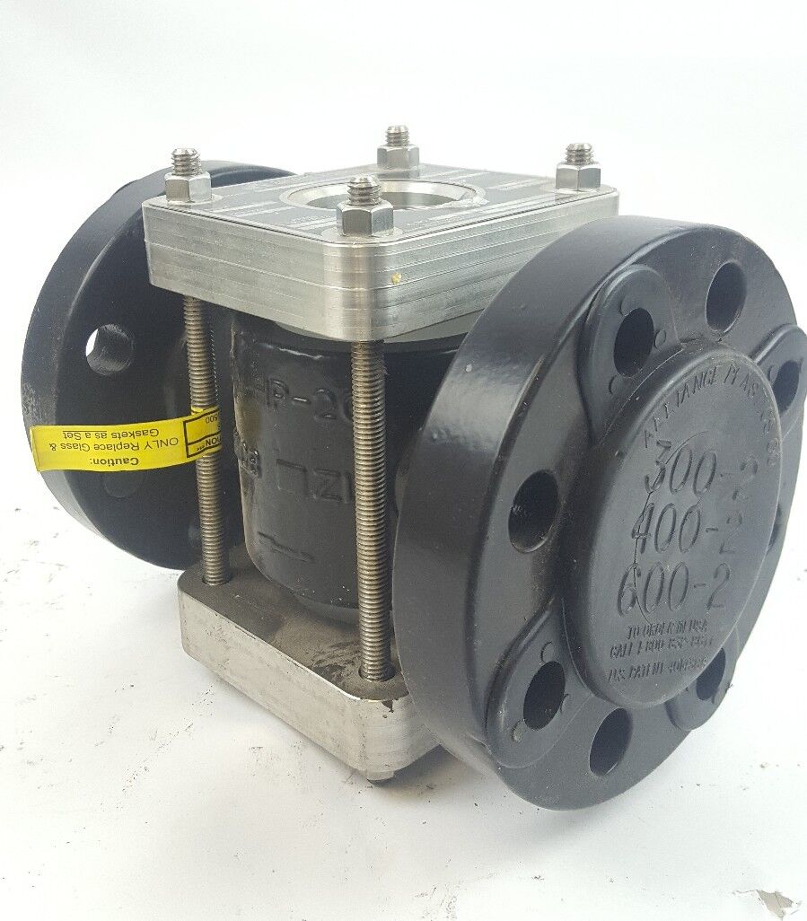SIGHT FLOW INDICATOR 2" 600 RF FLANGED 316SS JACOBY TARBOX F910HPA 900WH