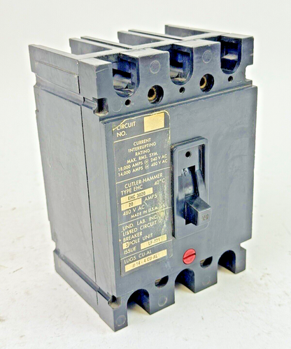 CUTLER-HAMMER / EATON - EHC3020 - CIRCUIT BREAKER - 20A/ 240 VAC/ 3 POLE