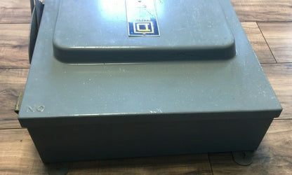 SQUARE D HU661RWK NON FUSIBLE SAFETY SWITCH SERIES E1 600VAC 30A 30HP 6 POLE