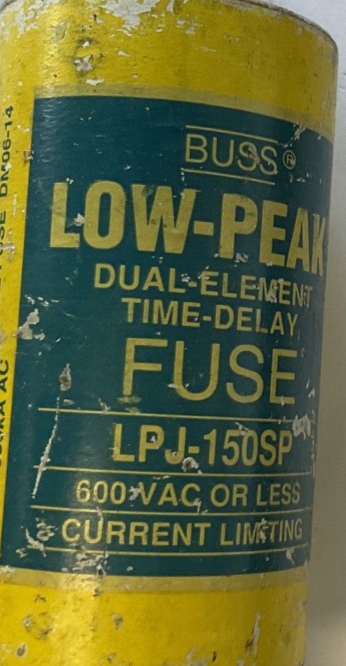 BUSS LPJ-150SP FUSE 600VAC TYPE D