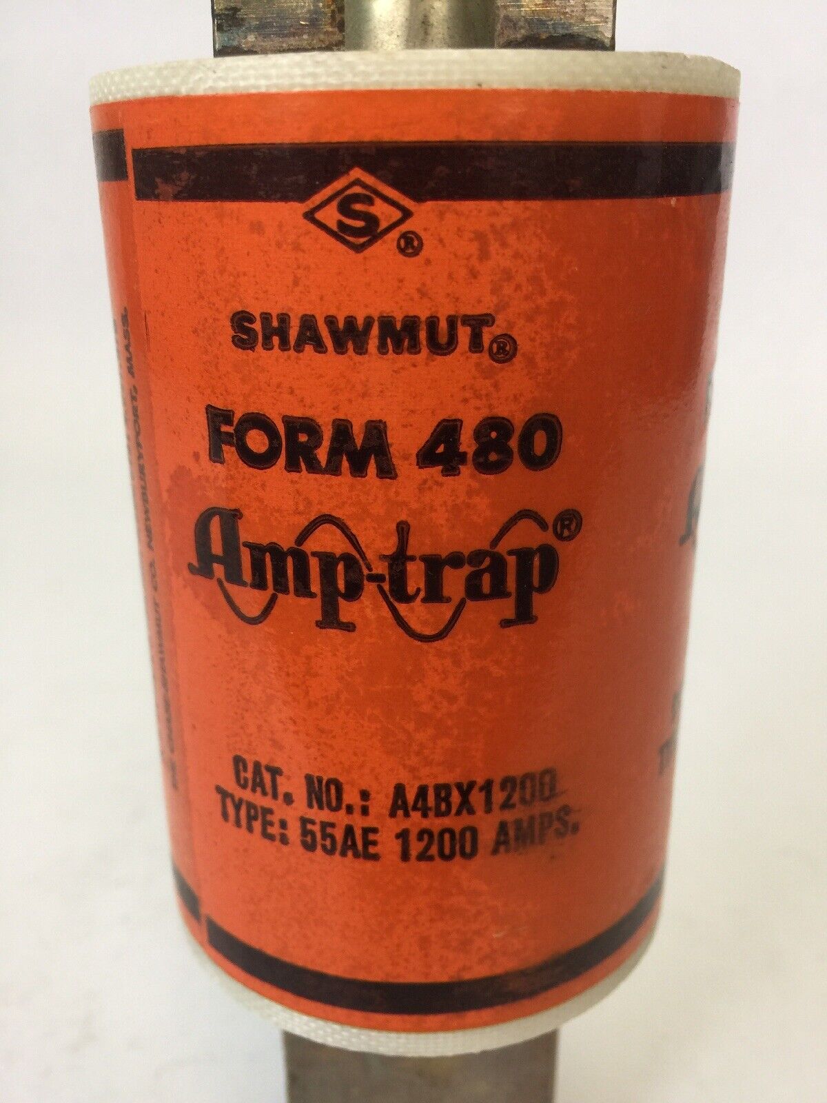 SHAWMUT AMPTRAP A4BX1200 CURRENT LIMITING FUSE 1200AMP 600VAC TYPE 55AE FORM 480