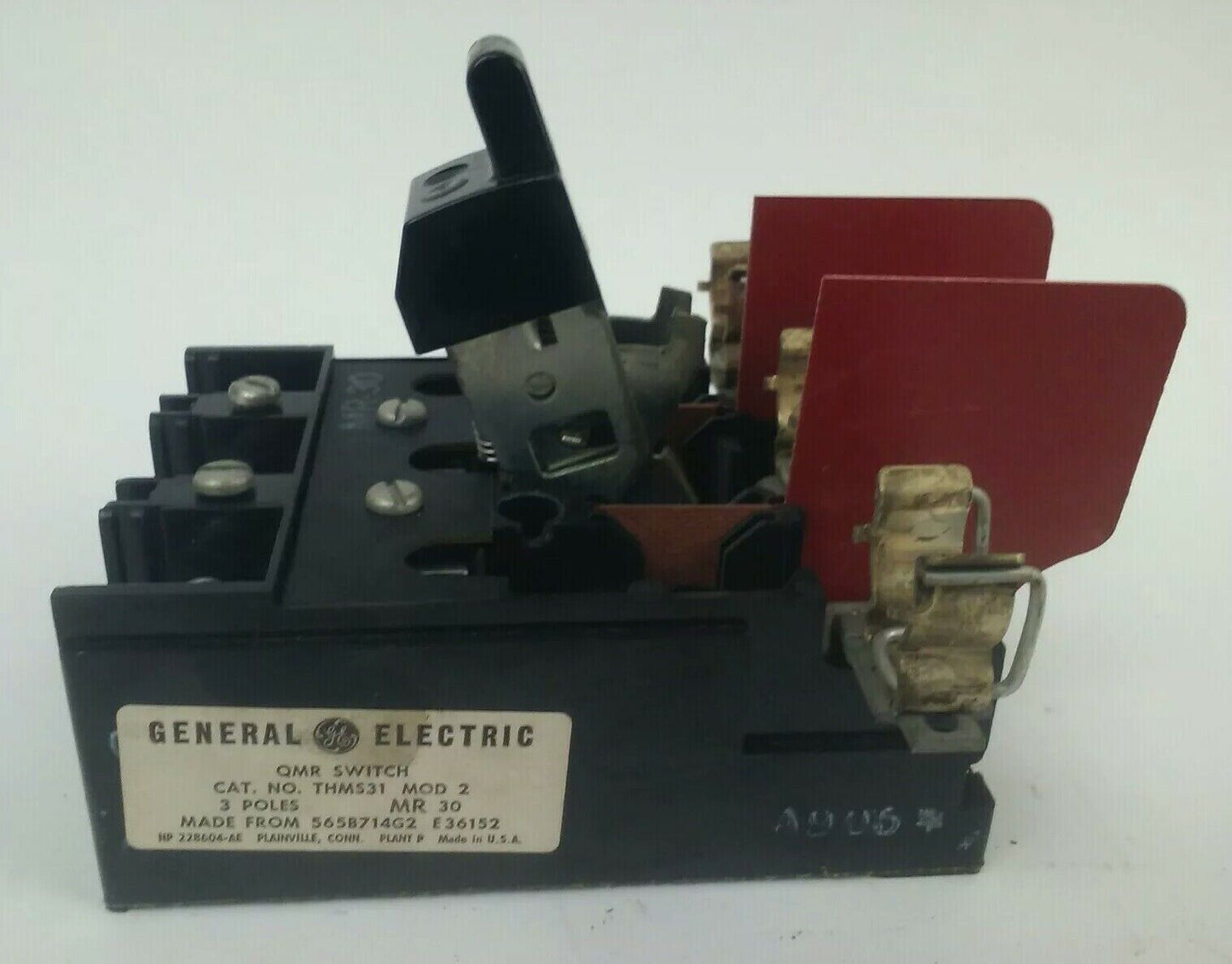 GENERAL ELECTRIC QMR SWITCH THMS31 MOD.2 3P W/ FUSE BLOCK COMBINATION STARTER