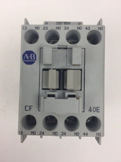 ALLEN BRADLEY 700-CF400* CONTACTOR SER A 600VAC COIL 120V 60HZ 110V 50HZ