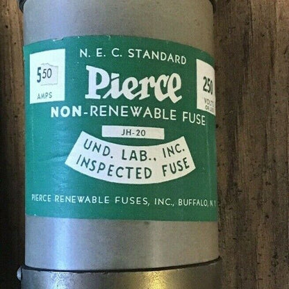 PIERCE JH-20 NON-RENEWABLE FUSE 550A 250V