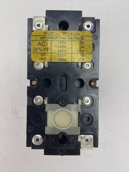 HUBBELL PG2 PBP PUSHBUTTON INSERT SINGLE SPEED / PLUG IN 120/240/480VAC 125/250