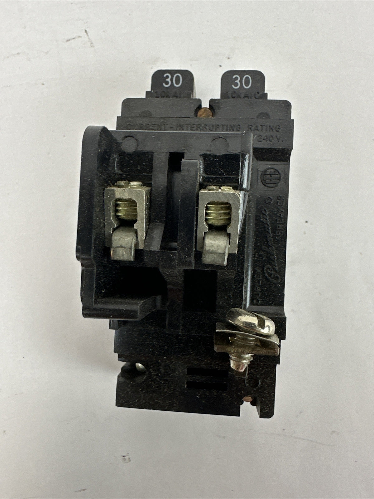 GOULD ITE P3030 PUSHMATIC CIRCUIT BREAKER DUPLEX TWO 30A SINGLE POLE 120/240VAC