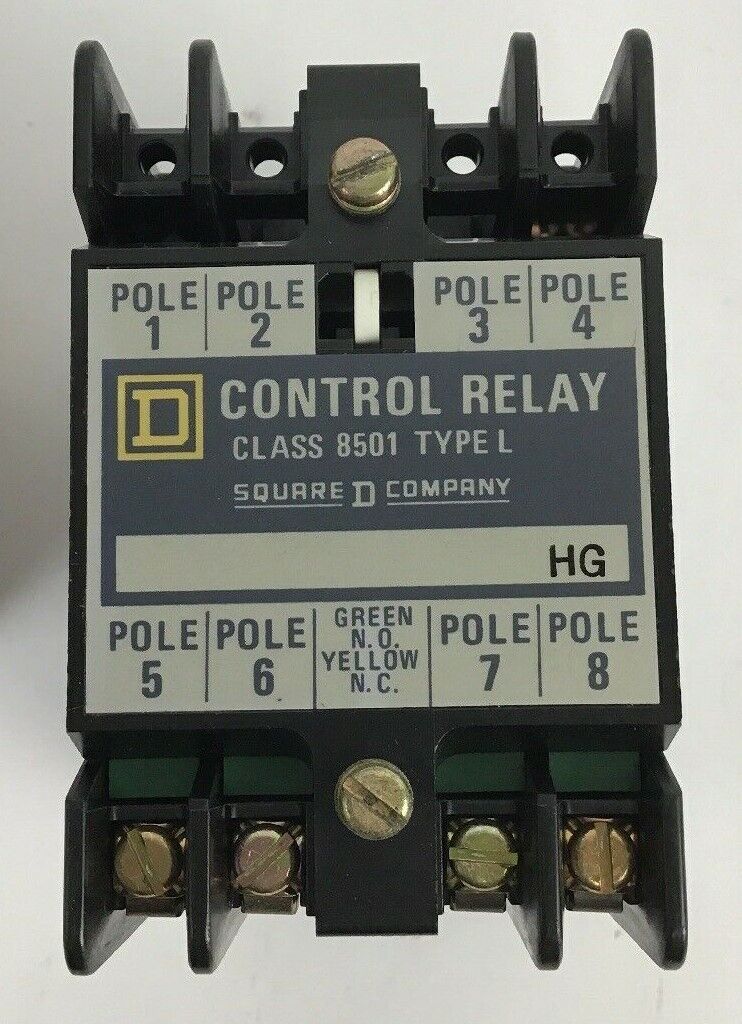 SQUARE D 8501 LO-40 A.C MAGNETIC CONTROL RELAY SER.A 120-60/110-50