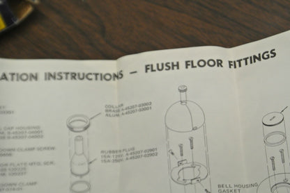 SQUARE D G-608-BX-S3 / FLUSH FLOOR RECEPTACLE / NEW SURPLUS 45123-105-01 HUBBELL