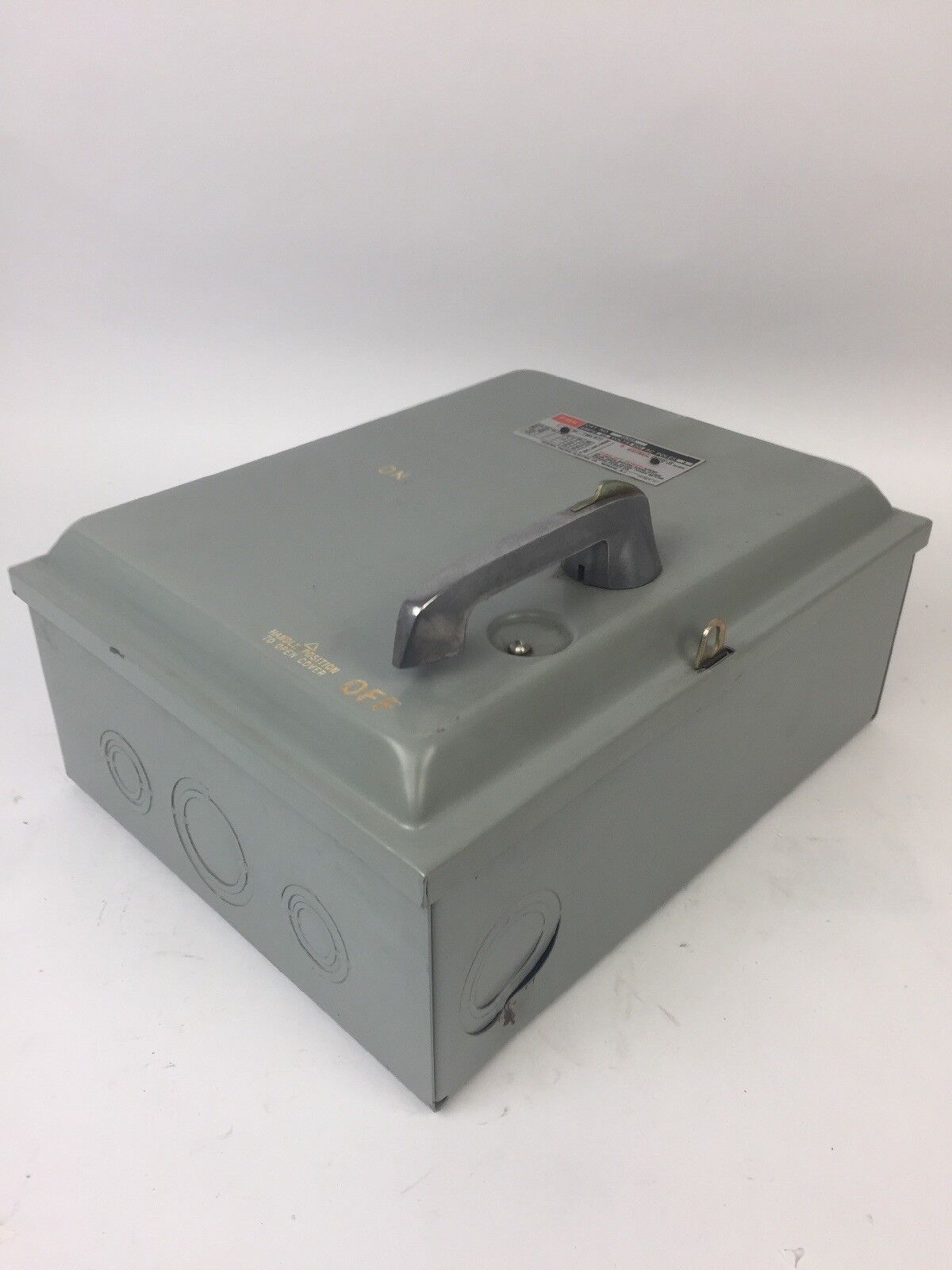 FPE 5636R HEAVY DUTY SAFETY SWITCH 60A 600VAC 3 POLE 50HP FEDERAL PACIFIC ELECTR