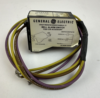 GE TFKBAAR BELL ALARM SWITCH F225 C/B ACCESSORY 5A 240VAC