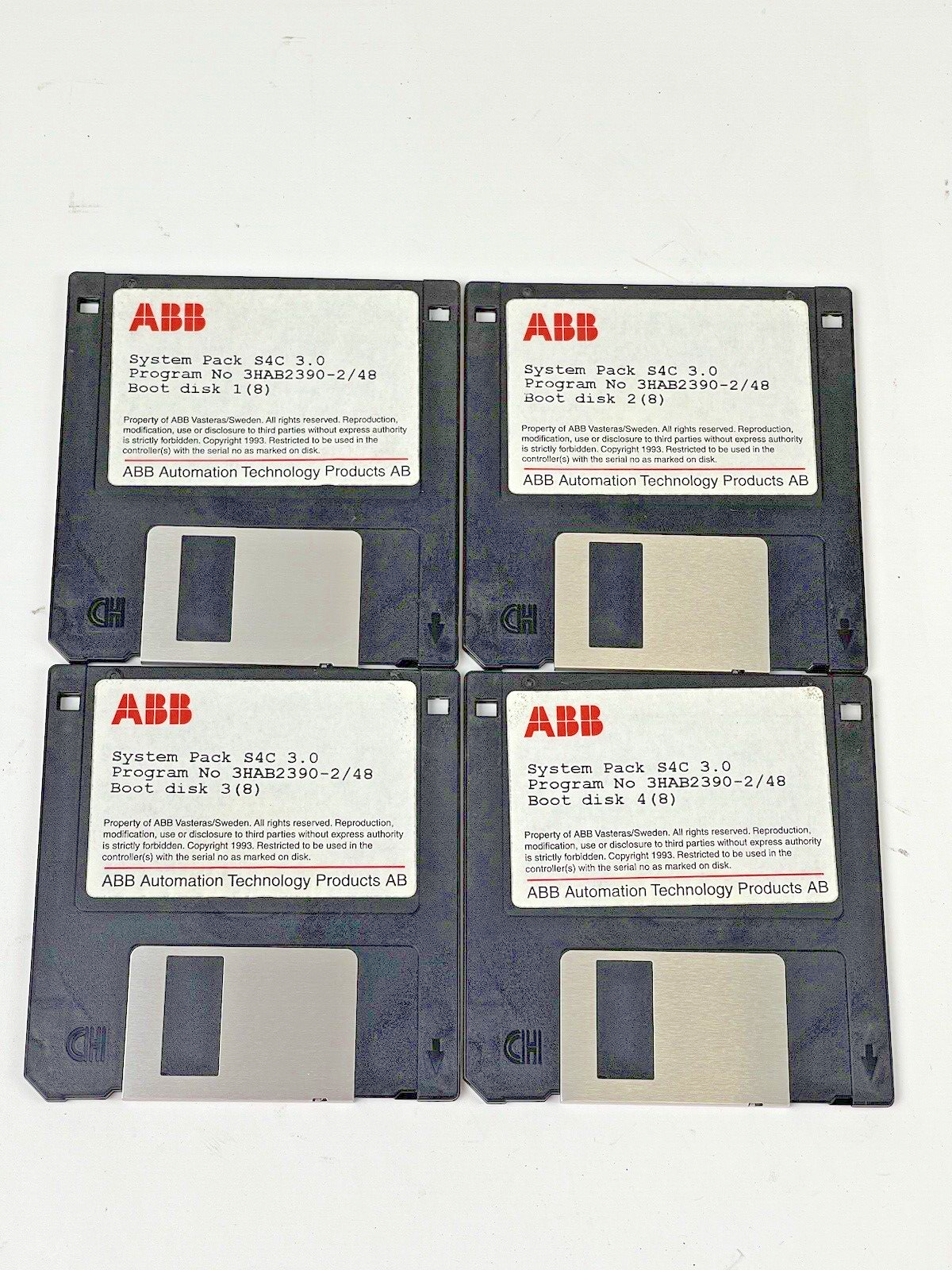 ABB ROBOTICS - 64A-01634- RobotWare - 4 DISKS - SYSTEM PACK S4C 3.0 - SEE DESC.
