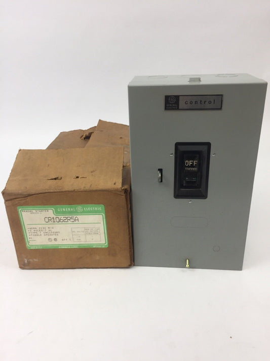 GE CR1062R5A MANUAL STARTER SER C TOGGLE OPERATED 230VAC TYPE 1 ENCLOSURE