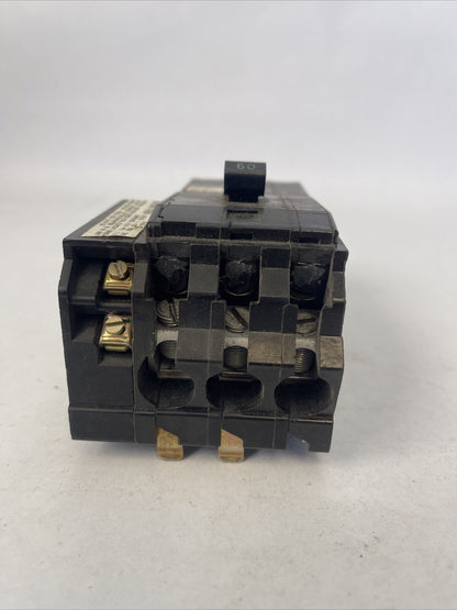 SQUARE D Q13601021 CIRCUIT BREAKER 60AMP 240VAC