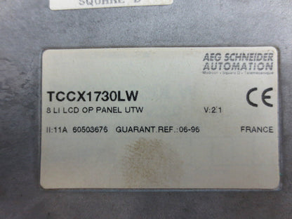 TELEMECANIQUE CCX17 OPERATOR INTERFACE MODULE TCCX1730LW AEG SCHNEIDER LCD